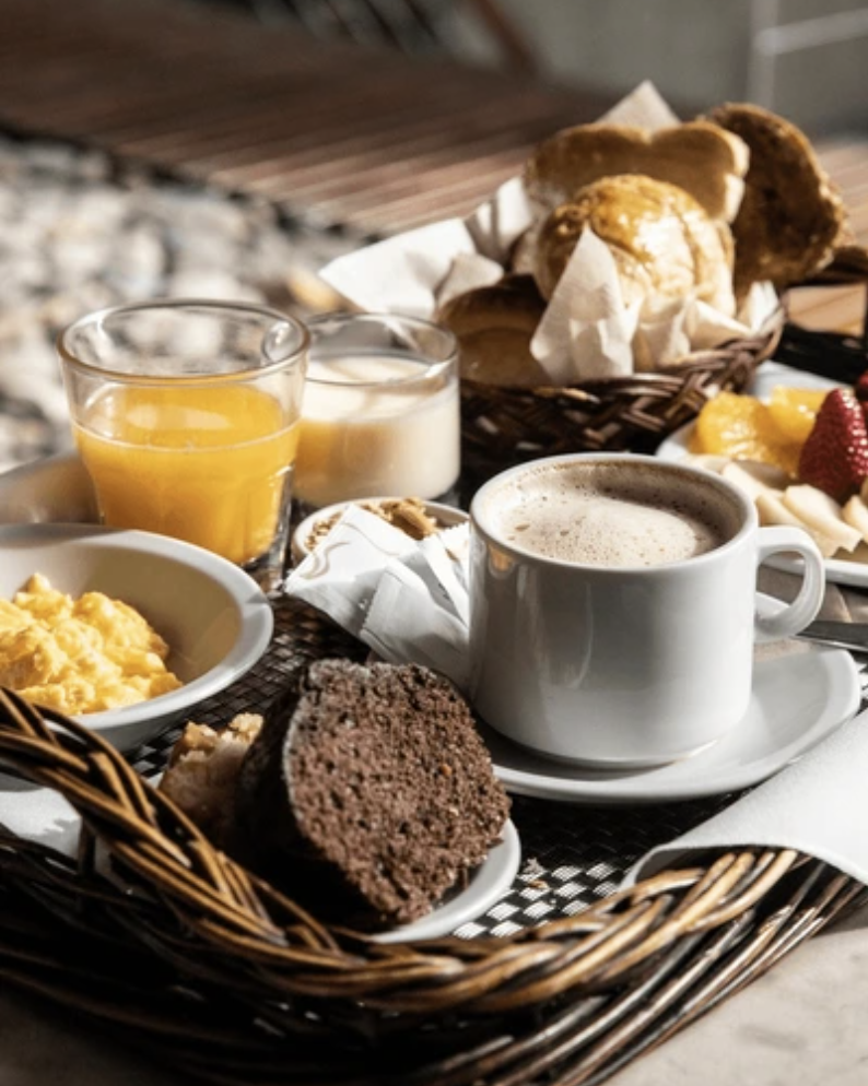 Slow morning breakfast at an eco-friendly tiny house rental in Northern Portugal – local products at A Branda