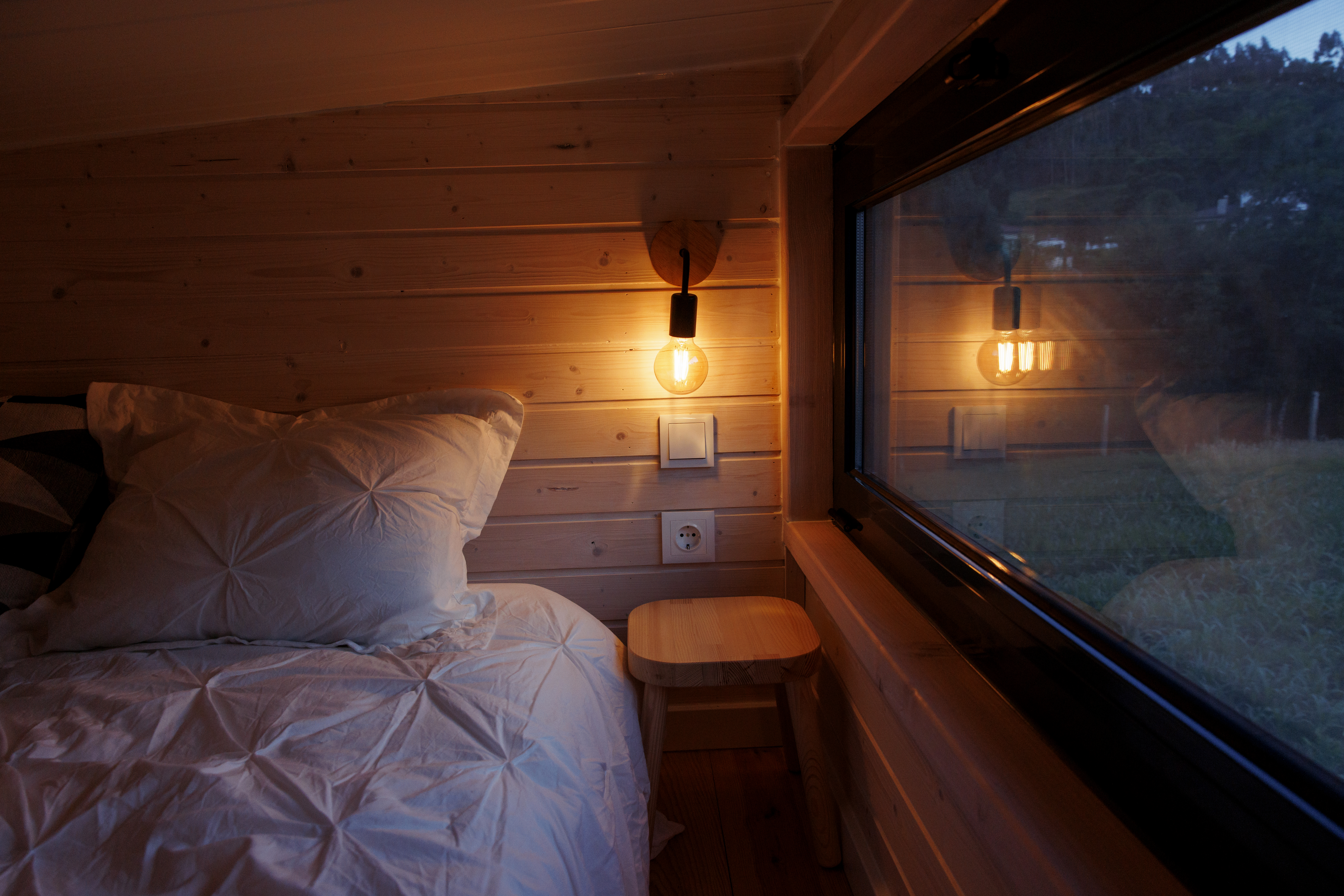 Cozy interior of A Branda – eco-friendly tiny house stay in the mountains of Northern Portugal
